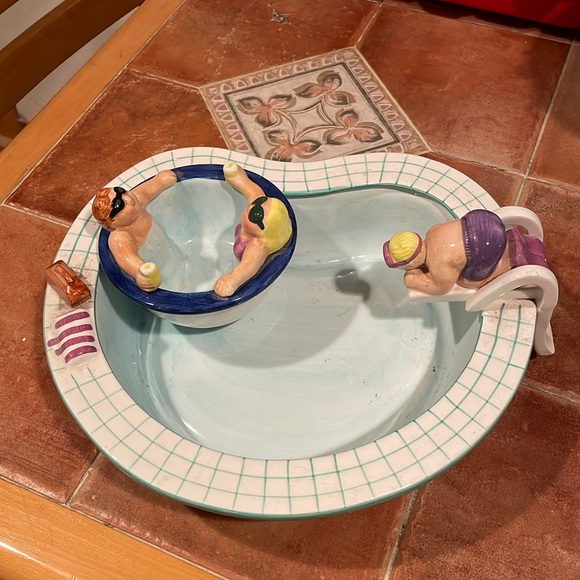 LOTUS Kitchen Chip N Dip Bowl Exclusive For Lotus Pool Scene Dip